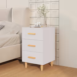 VidaXL 812078 Table de nuit et table de chevet Blanc