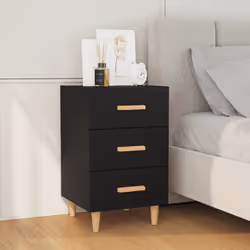 VidaXL 812079 Table de nuit et table de chevet Noir