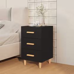 VidaXL 812079 Table de nuit et table de chevet Noir