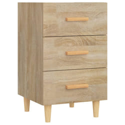 vidaXL Table de chevet chêne sonoma 40x40x66 cm bois d'ingénierie - TU