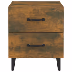 VidaXL 817291 Table de nuit et table de chevet Chêne - Vue supplémentaire 4