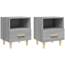 Tables de chevet 2 pcs Sonoma gris 40x35x47 cm Vidaxl