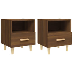 VidaXL 817302 Table de nuit et table de chevet Chêne