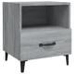 vidaXL Table de chevet Sonoma gris Bois d'ingénierie - TU