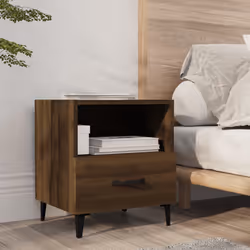 VidaXL 817308 Table de nuit et table de chevet Chêne - Vue supplémentaire 8