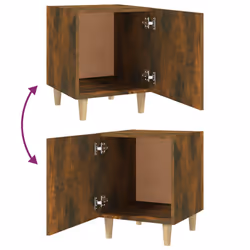 VidaXL 817309 Table de nuit et table de chevet Chêne - Vue supplémentaire 6