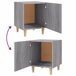VidaXL 817312 Table de nuit et table de chevet Chêne - Vue supplémentaire 7