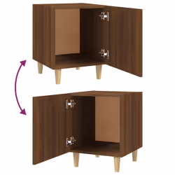 VidaXL 817313 Table de nuit et table de chevet Chêne - Vue supplémentaire 6