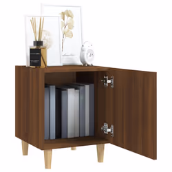 VidaXL 817313 Table de nuit et table de chevet Chêne - Vue supplémentaire 7