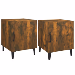 VidaXL 817316, Chêne, Métal, Bois, 400 mm, 400 mm, 500 mm, 2 pièce(s)