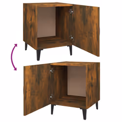 VidaXL 817316 Table de nuit et table de chevet Chêne - Vue supplémentaire 7