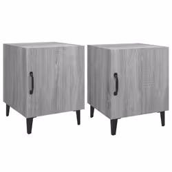 VidaXL 817318, Chêne, Métal, Bois, 400 mm, 400 mm, 500 mm, 2 pièce(s)