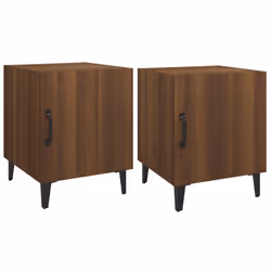 VidaXL 817320, Chêne, Métal, Bois, 400 mm, 400 mm, 500 mm, 2 pièce(s)