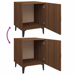 VidaXL 817320 Table de nuit et table de chevet Chêne - Vue supplémentaire 7