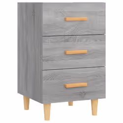 vidaXL Table de chevet sonoma gris 40x40x66 cm bois d'ingénierie - TU