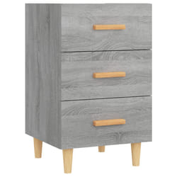 vidaXL Table de chevet sonoma gris 40x40x66 cm bois d'ingénierie - TU