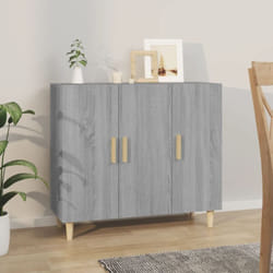 Vidaxl - Buffet sonoma gris 90x34x80 cm bois d'ingénierie