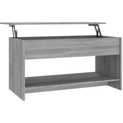 vidaXL Table basse sonoma gris 102x50x52,5 cm bois d'ingénierie - TU
