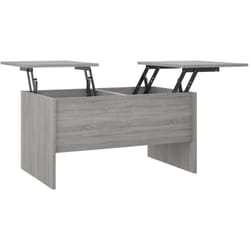 vidaXL Table basse sonoma gris 80x50x42,5 cm bois d'ingénierie - TU