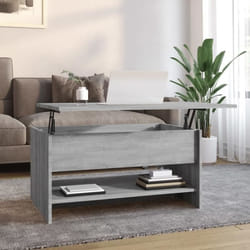vidaXL Table basse Sonoma gris 80x50x40 cm Bois d'ingénierie - TU
