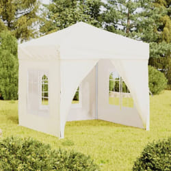 Vidaxl - Tente de réception pliable avec parois Crème 2x2 m