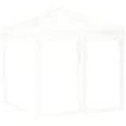 vidaXL Tente de réception pliable avec parois Blanc 2x2 m - TU