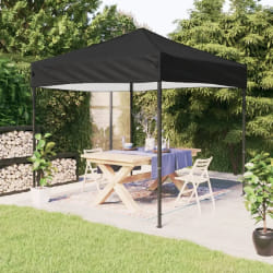 vidaXL Tente de réception pliable Noir 3x3 m - TU
