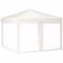 vidaXL Tente de réception pliable avec parois Crème 3x3 m - TU