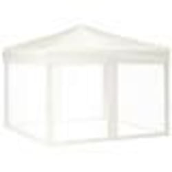 vidaXL Tente de réception pliable avec parois Crème 3x3 m - TU