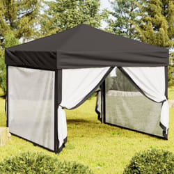 Vidaxl - Tente de réception pliable avec parois Anthracite 3x3 m