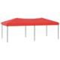 vidaXL Tente de réception pliable Rouge 3x6 m