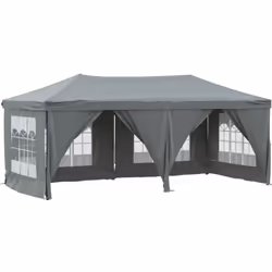 Cette tente de réception pliable indispensable est excellente pour un large éventail d'événements en plein air, tels que des ...