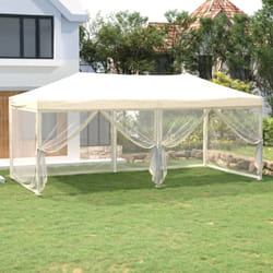 Vidaxl - Tente de réception pliable avec parois Crème 3x6 m