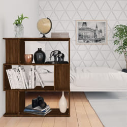 Bibliothèque/Cloison Chêne marron 80x24x96 cm Bois d'ingénierie Vidaxl