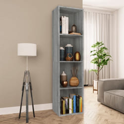 Bibliothèque/Meuble tv Sonoma gris 36x30x143 cm