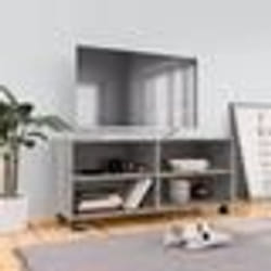 vidaXL Meuble TV sur roulettes Sonoma gris 90x35x35 cm Bois ingénierie