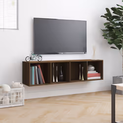 VidaXL 815272 étagères Bois Marron, Bois - Vue supplémentaire 4
