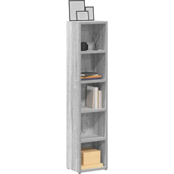 Vidaxl - Armoires à cd 2 pcs Sonoma gris 21x16x93,5 cm Bois d'ingénierie