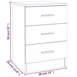 VidaXL 815323 Table de nuit et table de chevet - Vue supplémentaire 6