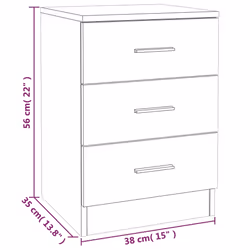 VidaXL 815324 Table de nuit et table de chevet - Vue supplémentaire 6