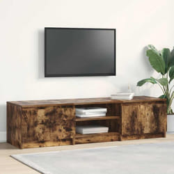 Vidaxl - Meuble tv Chêne fumé 140x40x35,5 cm Bois d'ingénierie