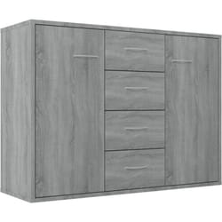 Vidaxl - Buffet Sonoma gris 88x30x65 cm Bois d'ingénierie