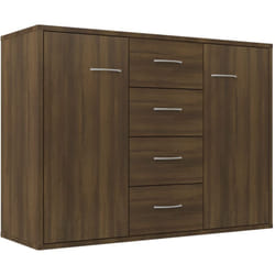 Vidaxl - Buffet Chêne marron 88x30x65 cm Bois d'ingénierie