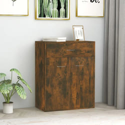 Vidaxl - Buffet Chêne fumé 60x30x75 cm Bois d'ingénierie