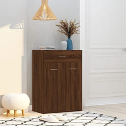Vidaxl - Armoire à chaussures Chêne marron 60x35x84 cm Bois d'ingénierie