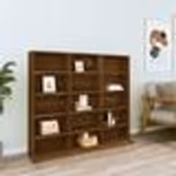 vidaXL Armoire à CD Chêne marron 100x23x89,5 cm Bois d'ingénierie