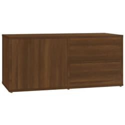 Vidaxl - Meuble tv Chêne marron 80x34x36 cm Bois d'ingénierie