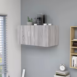 VidaXL 815514 étagères Bois Gris