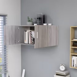 VidaXL 815514 étagères Bois Gris