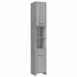 vidaXL Armoire de bain Sonoma gris 30x30x183,5 cm Bois d'ingénierie